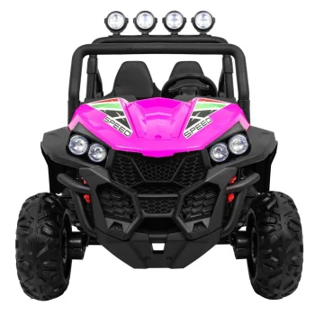 Grand Buggy Strong Lift Za Djecu Roza + 4x4 Pogon + Daljinski Upravljač + Nosač Za Prtljagu + Mp3 3