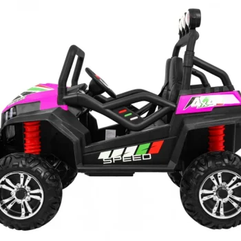 Grand Buggy Strong Lift Za Djecu Roza + 4x4 Pogon + Daljinski Upravljač + Nosač Za Prtljagu + Mp3 4