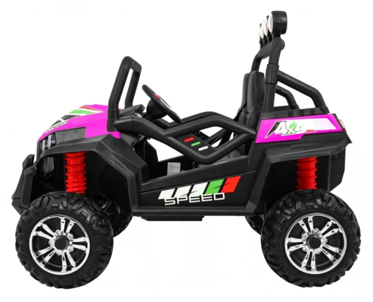 Grand Buggy Strong Lift Za Djecu Roza + 4x4 Pogon + Daljinski Upravljač + Nosač Za Prtljagu + Mp3 4