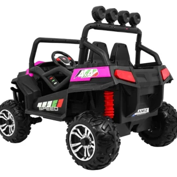 Grand Buggy Strong Lift Za Djecu Roza + 4x4 Pogon + Daljinski Upravljač + Nosač Za Prtljagu + Mp3 5