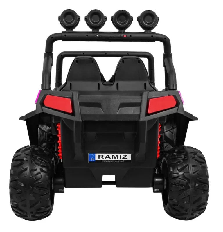 Grand Buggy Strong Lift Za Djecu Roza + 4x4 Pogon + Daljinski Upravljač + Nosač Za Prtljagu + Mp3 6
