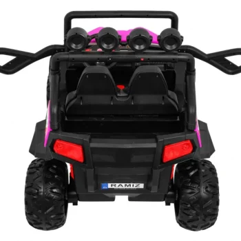Grand Buggy Strong Lift Za Djecu Roza + 4x4 Pogon + Daljinski Upravljač + Nosač Za Prtljagu + Mp3 7