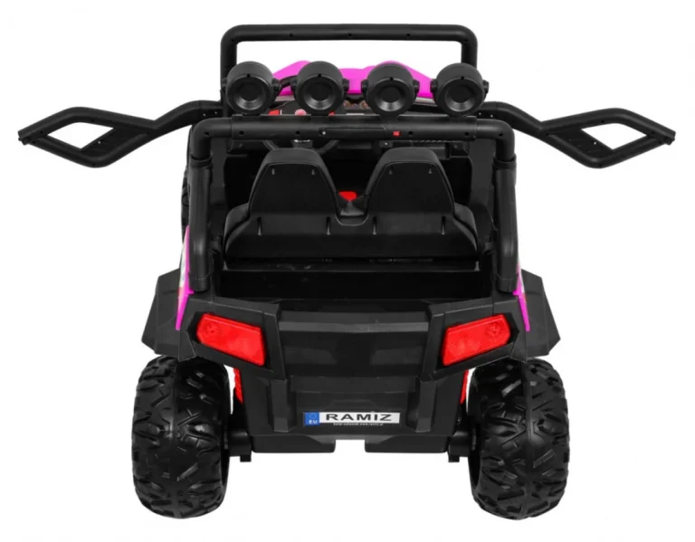 Grand Buggy Strong Lift Za Djecu Roza + 4x4 Pogon + Daljinski Upravljač + Nosač Za Prtljagu + Mp3 7