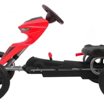 Grand Ride Pedalni Go Kart Za Djecu 3+ Crveni + Eva Kotači + Podesivo Sjedalo + Ručna Kočnica 10