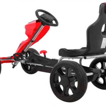 Grand Ride Pedalni Go Kart Za Djecu 3+ Crveni + Eva Kotači + Podesivo Sjedalo + Ručna Kočnica 11