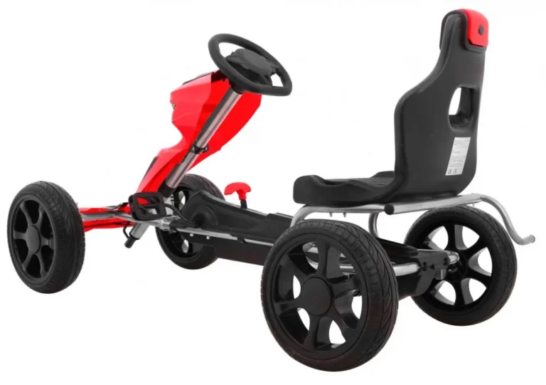 Grand Ride Pedalni Go Kart Za Djecu 3+ Crveni + Eva Kotači + Podesivo Sjedalo + Ručna Kočnica 11