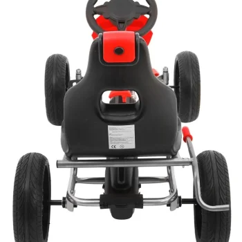 Grand Ride Pedalni Go Kart Za Djecu 3+ Crveni + Eva Kotači + Podesivo Sjedalo + Ručna Kočnica 3