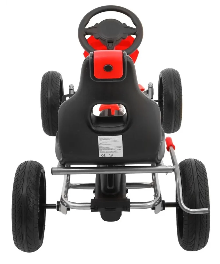 Grand Ride Pedalni Go Kart Za Djecu 3+ Crveni + Eva Kotači + Podesivo Sjedalo + Ručna Kočnica 3