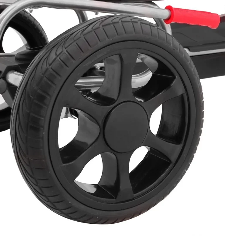 Grand Ride Pedalni Go Kart Za Djecu 3+ Crveni + Eva Kotači + Podesivo Sjedalo + Ručna Kočnica 6