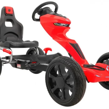 Grand Ride Pedalni Go Kart Za Djecu 3+ Crveni + Eva Kotači + Podesivo Sjedalo + Ručna Kočnica 8