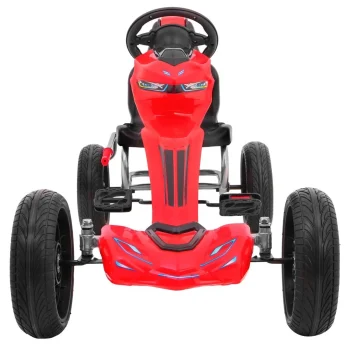Grand Ride Pedalni Go Kart Za Djecu 3+ Crveni + Eva Kotači + Podesivo Sjedalo + Ručna Kočnica 9