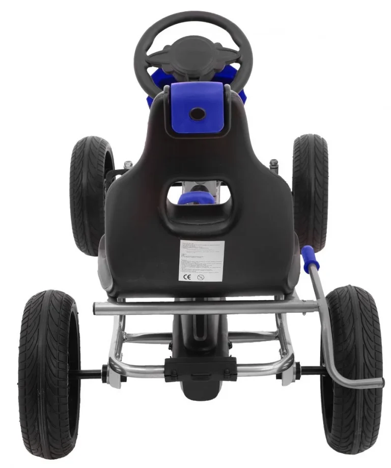 Grand Ride Pedalni Go Kart Za Djecu 3+ Plavi + Eva Kotači + Podesivo Sjedalo + Ručna Kočnica 3