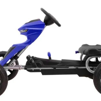Grand Ride Pedalni Go Kart Za Djecu 3+ Plavi + Eva Kotači + Podesivo Sjedalo + Ručna Kočnica 6