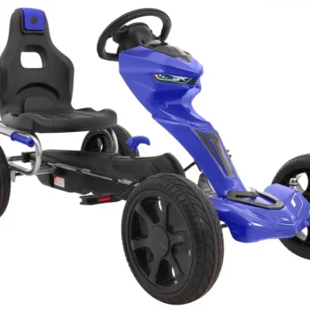 Grand Ride Pedalni Go Kart Za Djecu 3+ Plavi + Eva Kotači + Podesivo Sjedalo + Ručna Kočnica 8