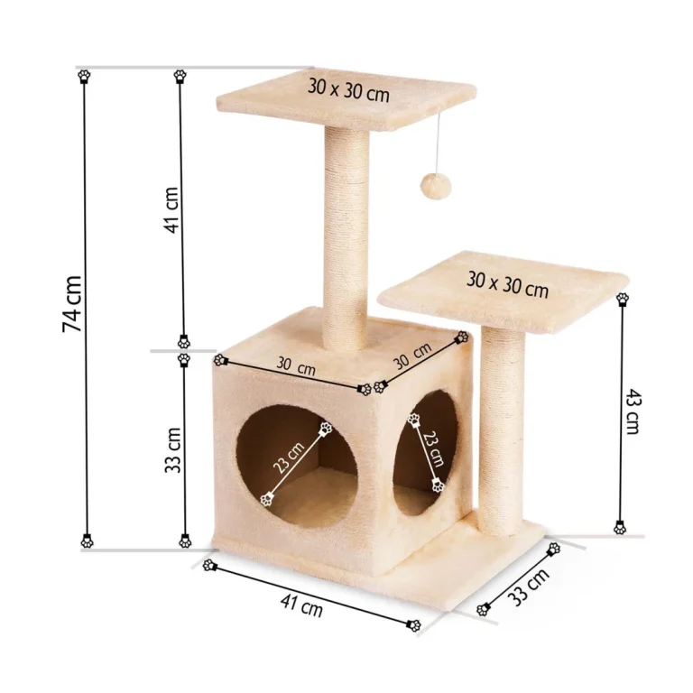 Grebalica Za Mačke 74 Cm Dr 252 Krem Pethaus 5