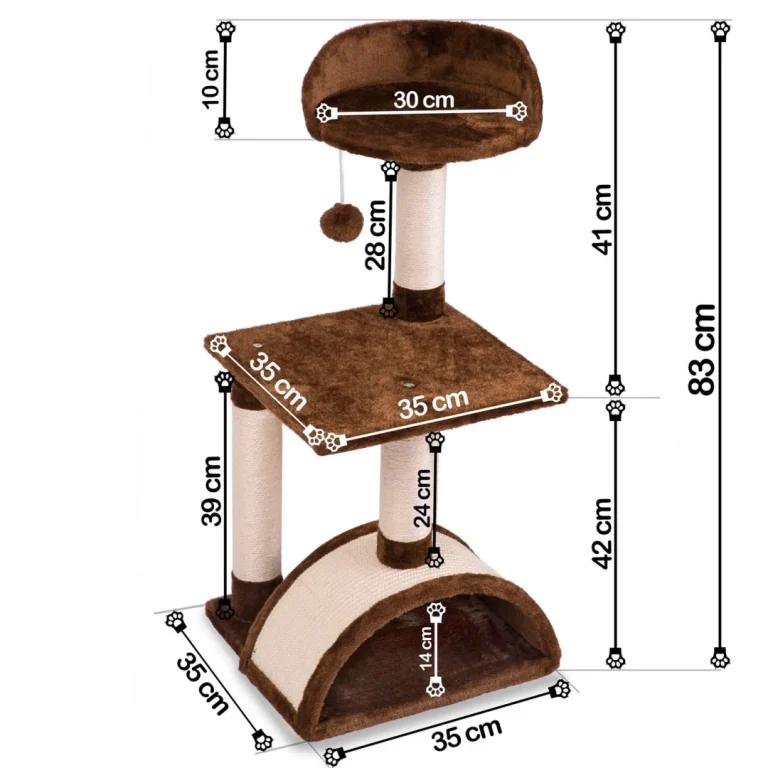 Grebalica Za Mačke 83 Cm Dr 256 Smeđa Pethaus 5