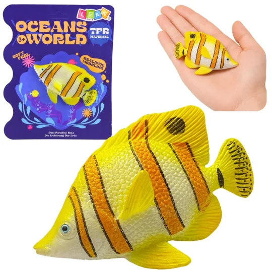 Gumena Figurica Bakrenog Leptira Ribe Rastezljiva 10,5 Cm 1