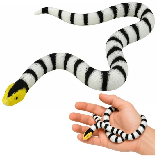 Gumena Figurica Zmije Rastezljiva Crno Bijela 33 Cm 1