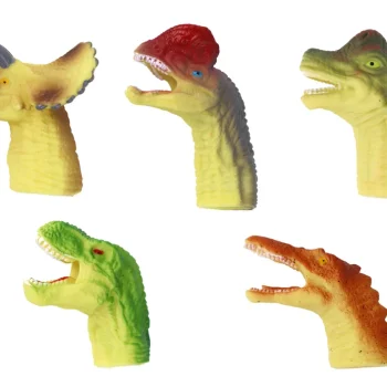 Gumene Senzorne Lutke Za Prste Dinosauri 5 Kom 2