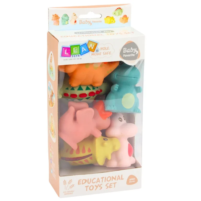Gumeni Dinosauri Za Kupanje Pastelni 6 Kom 10