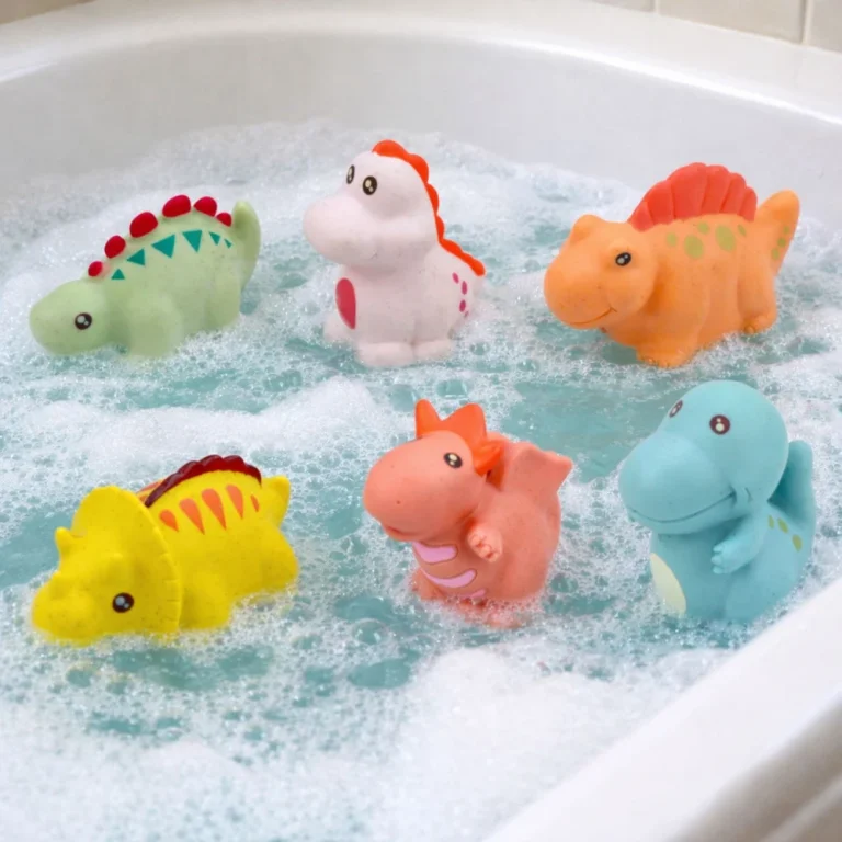 Gumeni Dinosauri Za Kupanje Pastelni 6 Kom 3