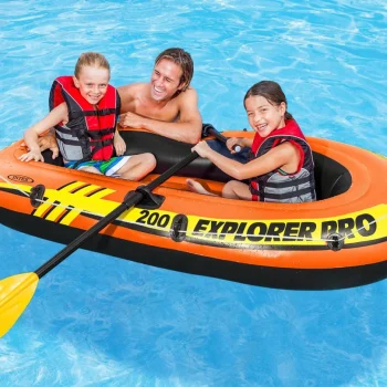 Gumenjak Explorer Pro 200 Set 196 × 102 × 33 Cm Vesla + Pumpa Intex 58357 2