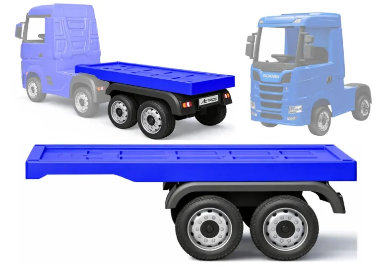 Hl358 Mercedes Scania Actros Plava Poluprikolica Za Vozila Auto Na Akumulator 1