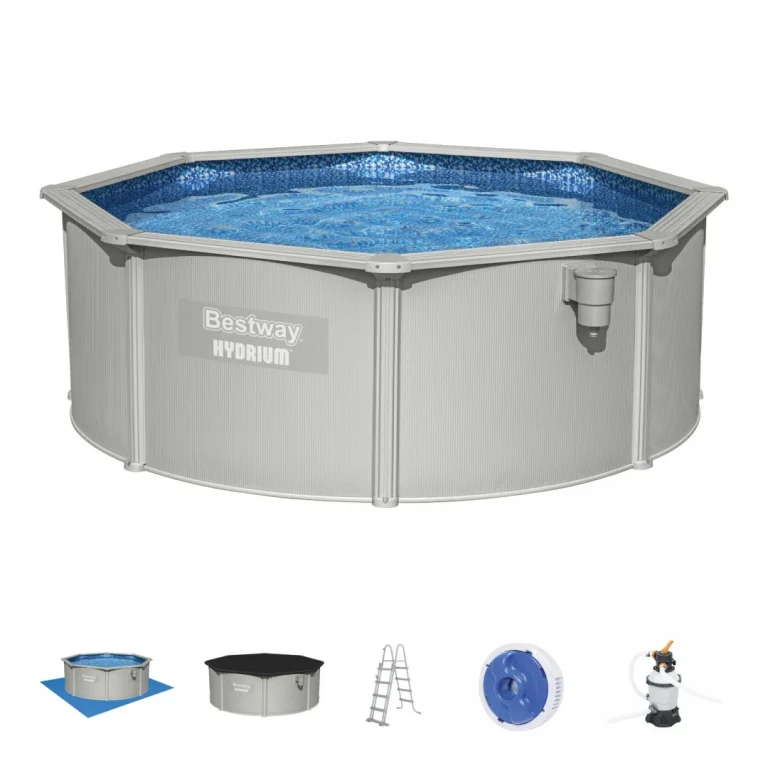 Hydrium Okrugli Panelni Bazen 360x120 3,6 M Bestway 8 U 1 + Pumpa Za Pijesak 1