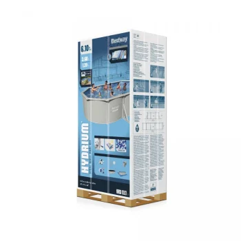 Hydrium Ovalni Bazen S Pločama 610x360x120, 20x12 Stopa, Bestway 8 U 1 + Pumpa Za Pijesak 9