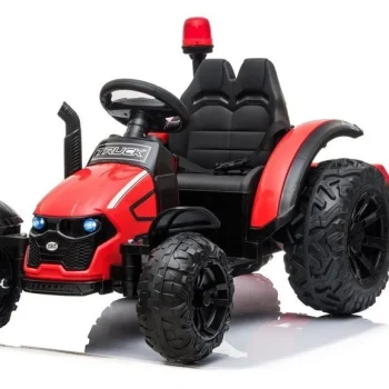 Hzb 200 Električni Traktor S Prikolicom, Crveni Auto Na Akumulator 2