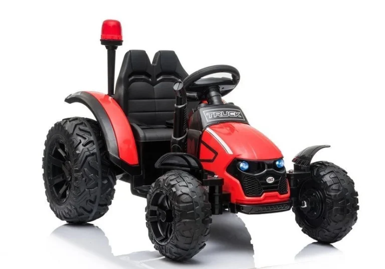 Hzb 200 Električni Traktor S Prikolicom, Crveni Auto Na Akumulator 3