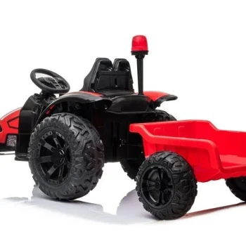 Hzb 200 Električni Traktor S Prikolicom, Crveni Auto Na Akumulator 5