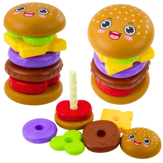 Hamburger Slagalica Za Djecu, šarena, 7 Dijelova 1