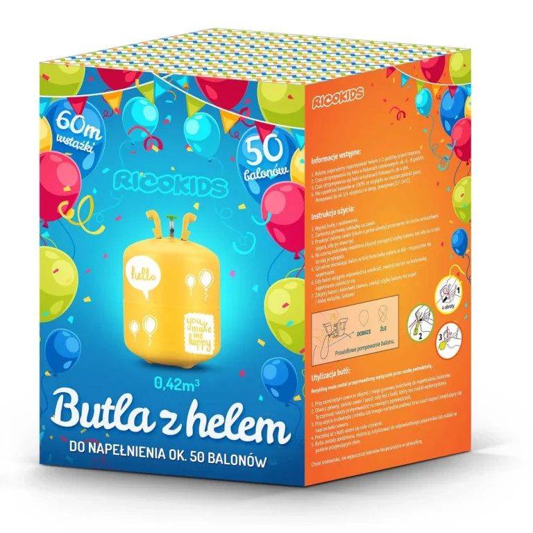 Helijumski Cilindar 0,42m3 S Balonima I Ricokids Vrpcom 5