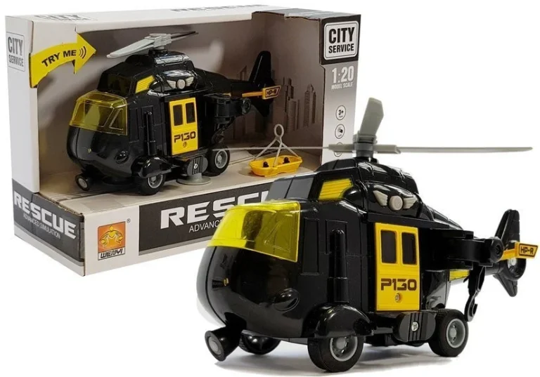 Helikopter Za Spašavanje Na Baterije 1:20 Zvuk Svjetla 1