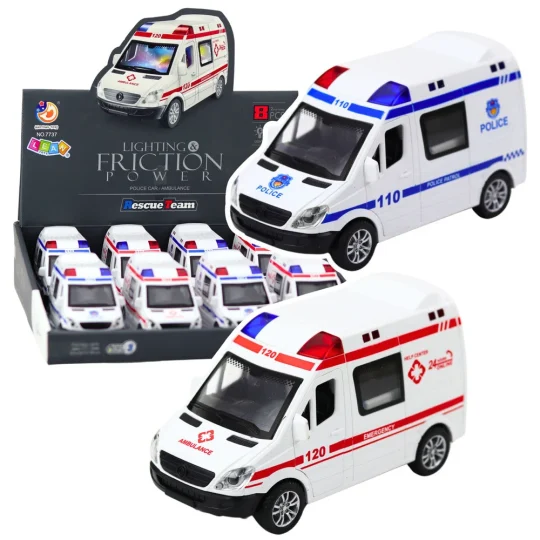 Hitna Pomoć / Policija Auto Sa Svjetlima I Zvukom 1