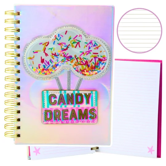 Holografska Bilježnica S Linijama A5 Formata Candy Dreams, 90 Listova 1