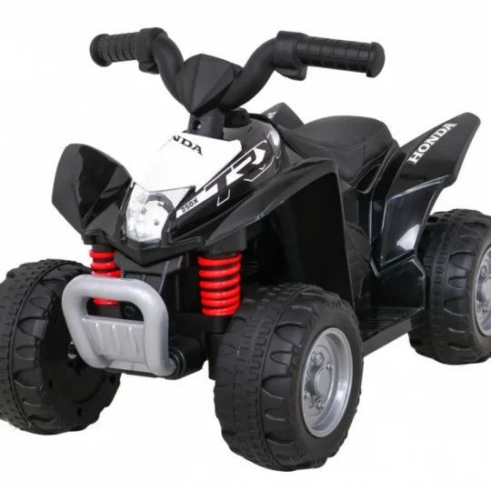 Honda 250x Trx Battery Quad Crni + Truba + Led + Eko Koža, Crna Quad Na Akumulator 1