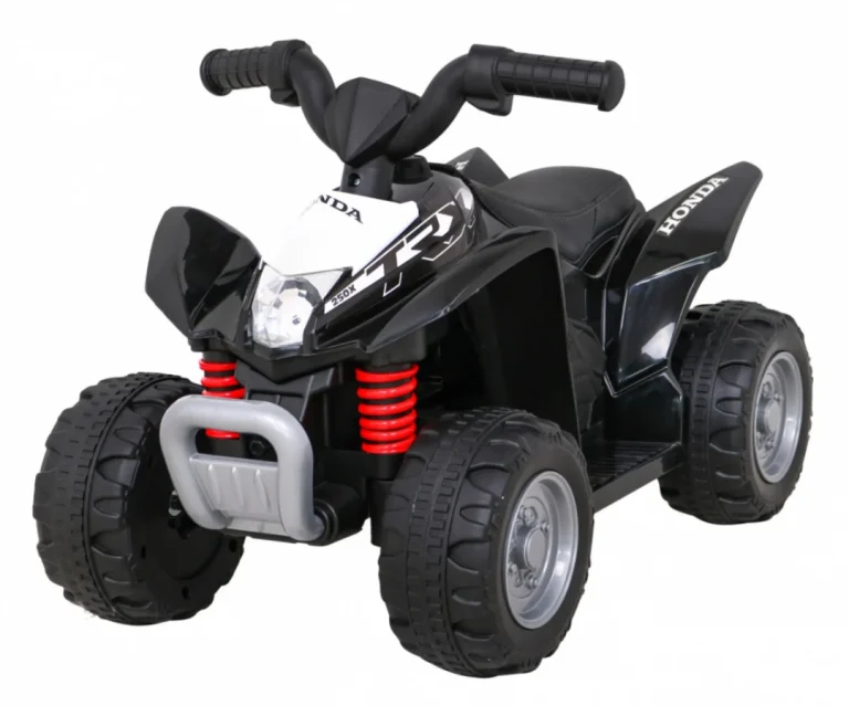 Honda 250x Trx Battery Quad Crni + Truba + Led + Eko Koža, Crna Quad Na Akumulator 1