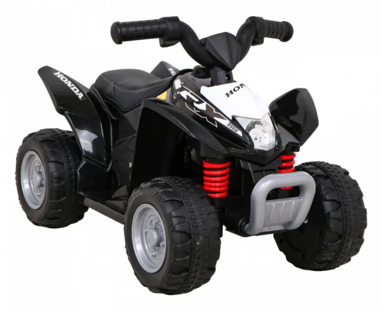 Honda 250x Trx Battery Quad Crni + Truba + Led + Eko Koža, Crna Quad Na Akumulator 10