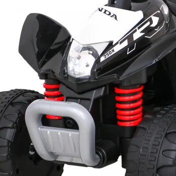 Honda 250x Trx Battery Quad Crni + Truba + Led + Eko Koža, Crna Quad Na Akumulator 11