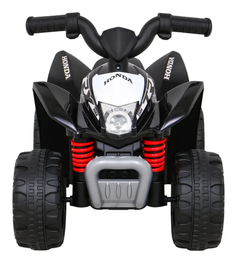 Honda 250x Trx Battery Quad Crni + Truba + Led + Eko Koža, Crna Quad Na Akumulator 3