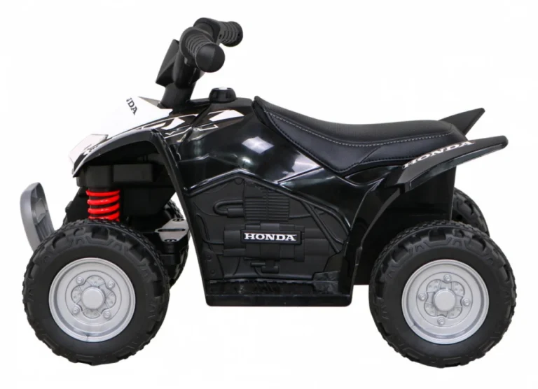 Honda 250x Trx Battery Quad Crni + Truba + Led + Eko Koža, Crna Quad Na Akumulator 4