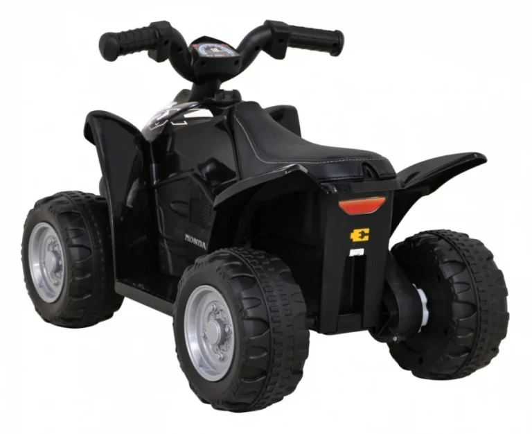 Honda 250x Trx Battery Quad Crni + Truba + Led + Eko Koža, Crna Quad Na Akumulator 5