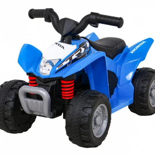 Honda 250x Trx Quad Na Baterije Plavi + Truba + Led + Eko Koža, Plava Quad Na Akumulator 1
