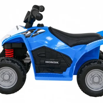 Honda 250x Trx Quad Na Baterije Plavi + Truba + Led + Eko Koža, Plava Quad Na Akumulator 4