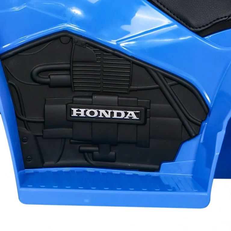 Honda 250x Trx Quad Na Baterije Plavi + Truba + Led + Eko Koža, Plava Quad Na Akumulator 7