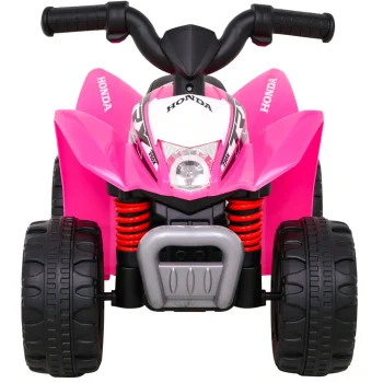Honda 250x Trx Baterijski Quad Roza + Truba + Led + Eko Koža Quad Na Akumulator 3