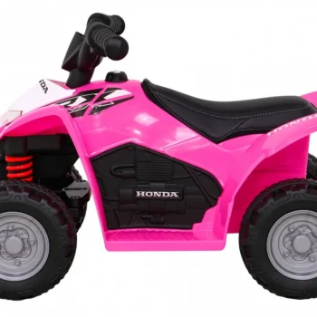 Honda 250x Trx Baterijski Quad Roza + Truba + Led + Eko Koža Quad Na Akumulator 4
