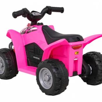 Honda 250x Trx Baterijski Quad Roza + Truba + Led + Eko Koža Quad Na Akumulator 5